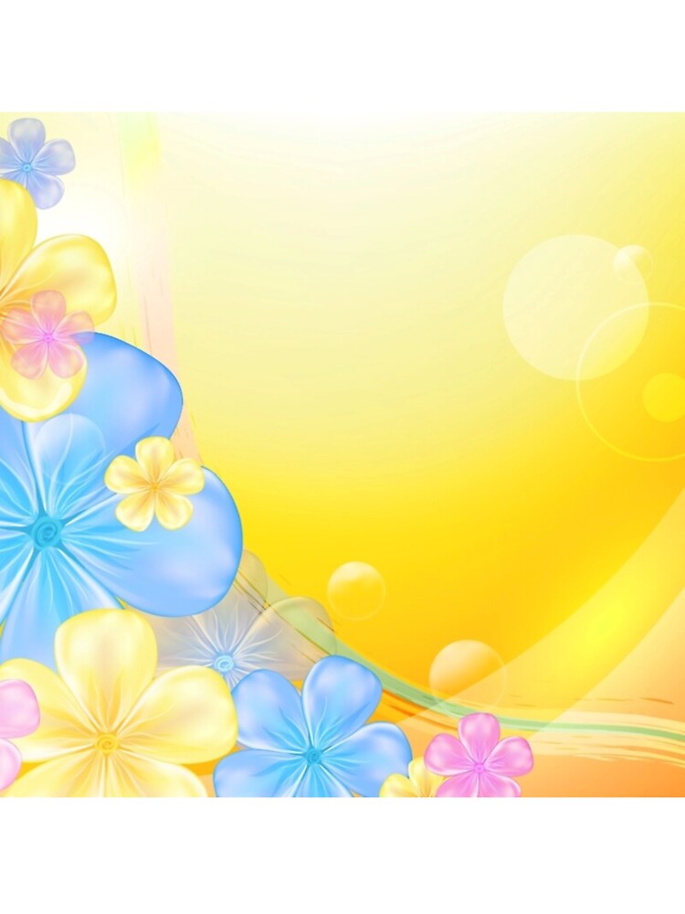 Blue and Yellow Flower Merchandise by cindyfordyce T-Shirts, Hoodie, Sweatshirt | BlankRebels.com (Image 3)