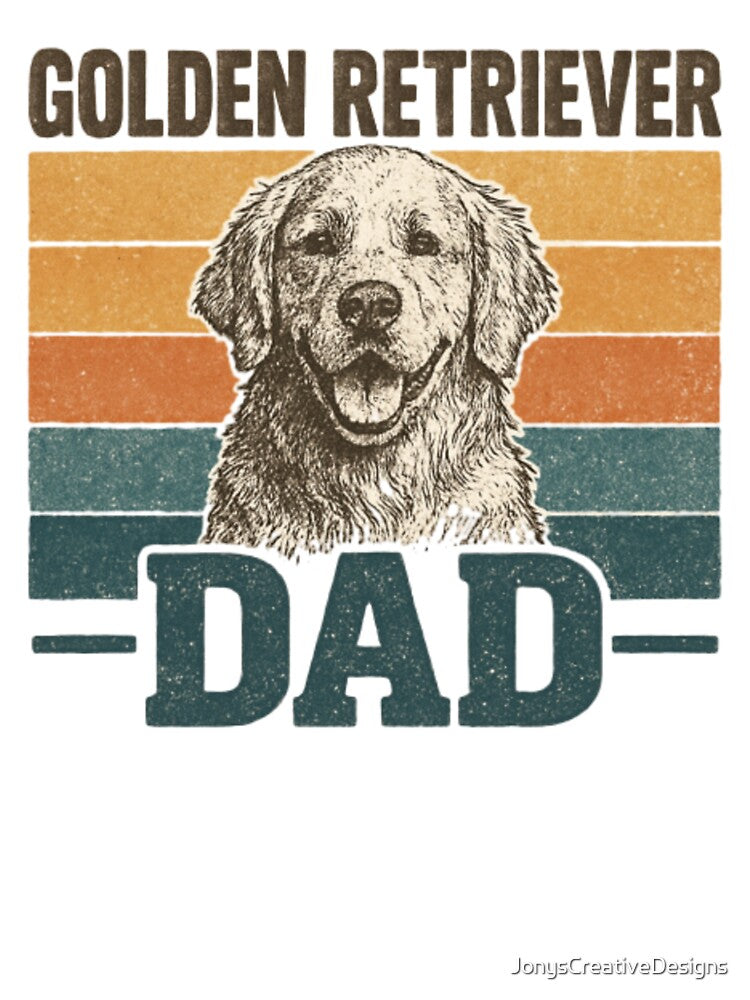 Vintage Golden Retriever Dad by JonysCreativeDesigns T-Shirts, Hoodie, Sweatshirt | BlankRebels.com (Image 3)