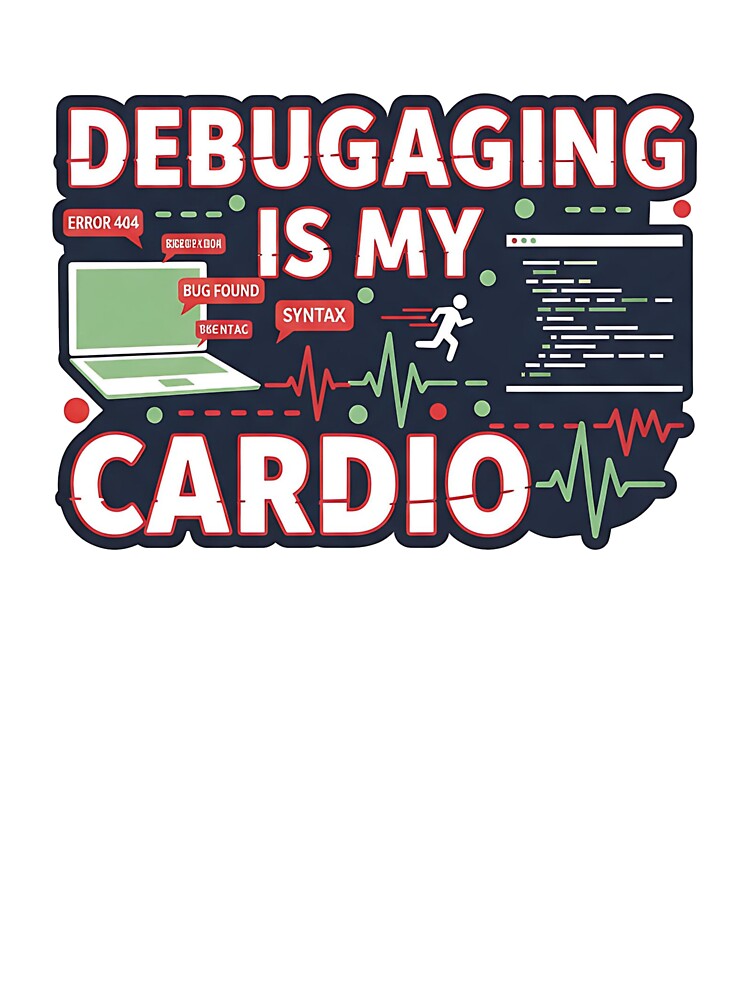 Debugging Is My Cardio – Funny Programmer T-Shirt by Muzgle Hoodie, Sweatshirt | BlankRebels.com (Image 3)