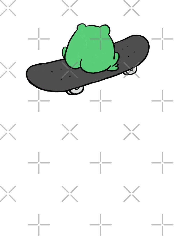 Frog On Skateboard Back View by mousepotatoes T-Shirts, Hoodie, Sweatshirt | BlankRebels.com (Image 3)