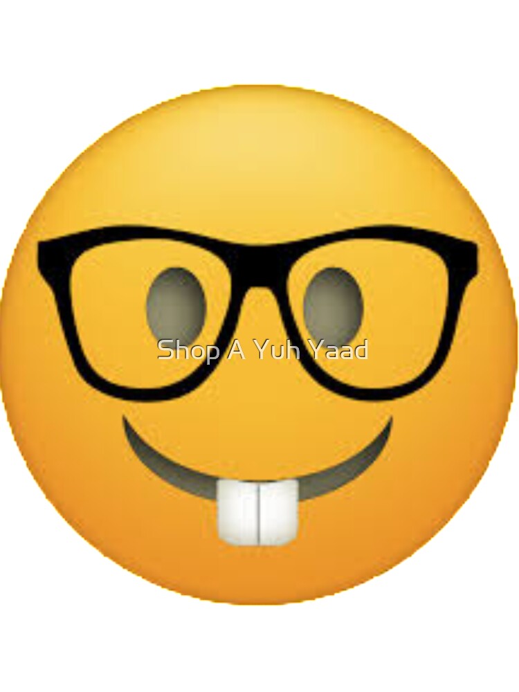 Nerd Emoji by Shop A Yuh Yaad T-Shirts, Hoodie, Sweatshirt | BlankRebels.com (Image 3)