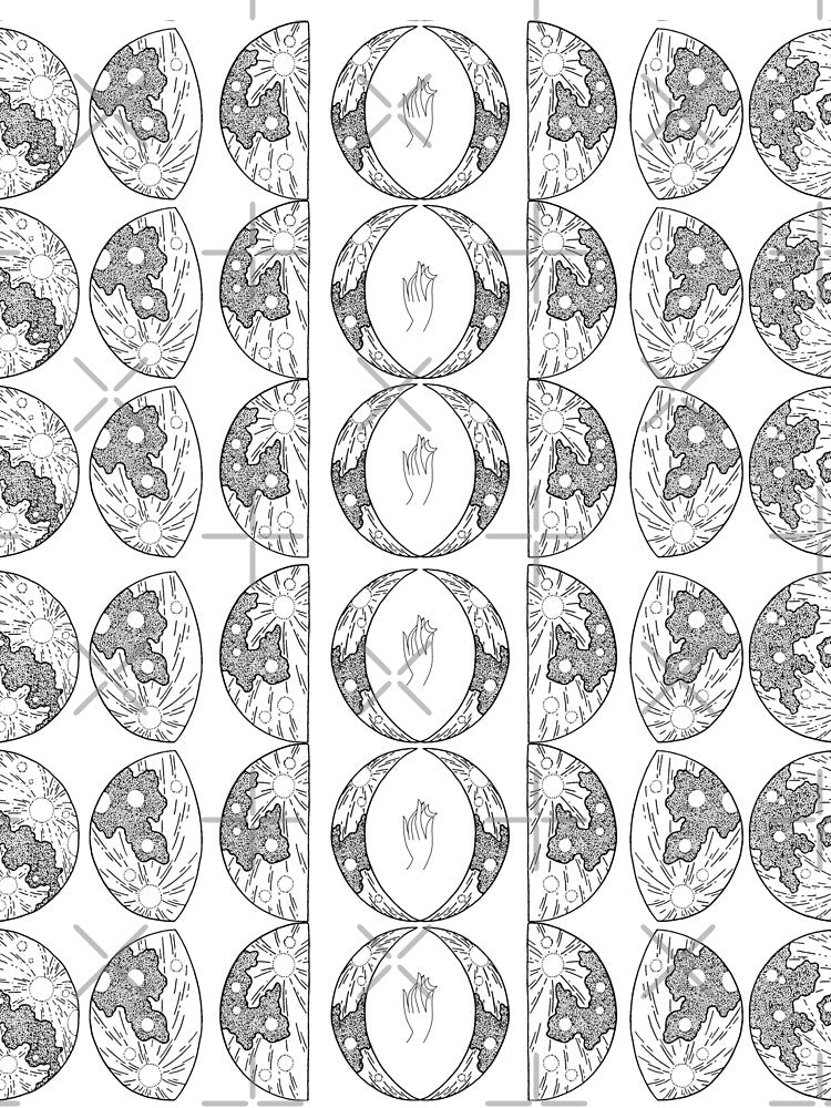 Moon Phase pattern by honeyandhive T-Shirts, Hoodie, Sweatshirt | BlankRebels.com (Image 3)