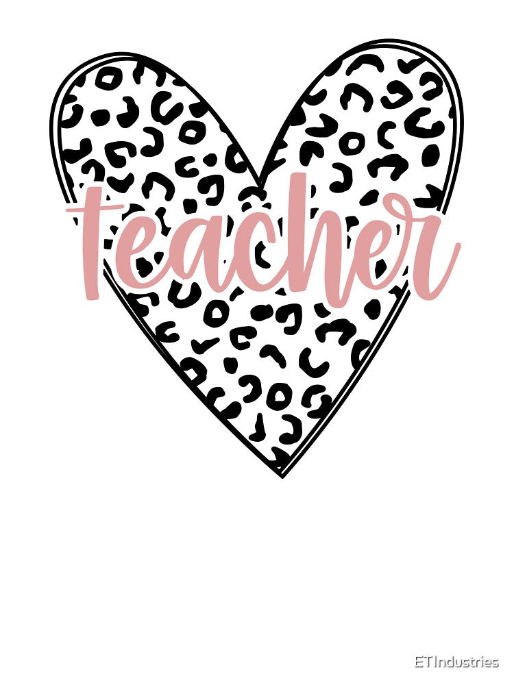 Gifts for teachers | Teacher Leopard Heart by ETIndustries T-Shirts, Hoodie, Sweatshirt | BlankRebels.com (Image 3)