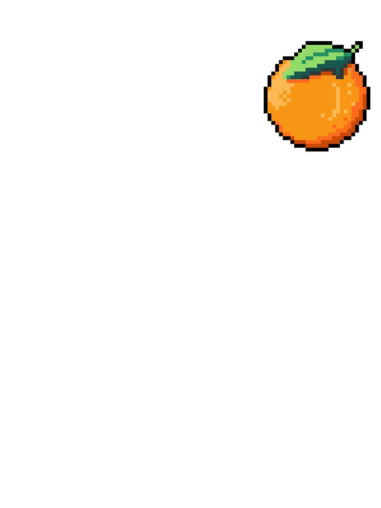 Pixel Orange - pixel food art by LittleFoodShop T-Shirts, Hoodie, Sweatshirt | BlankRebels.com (Image 3)
