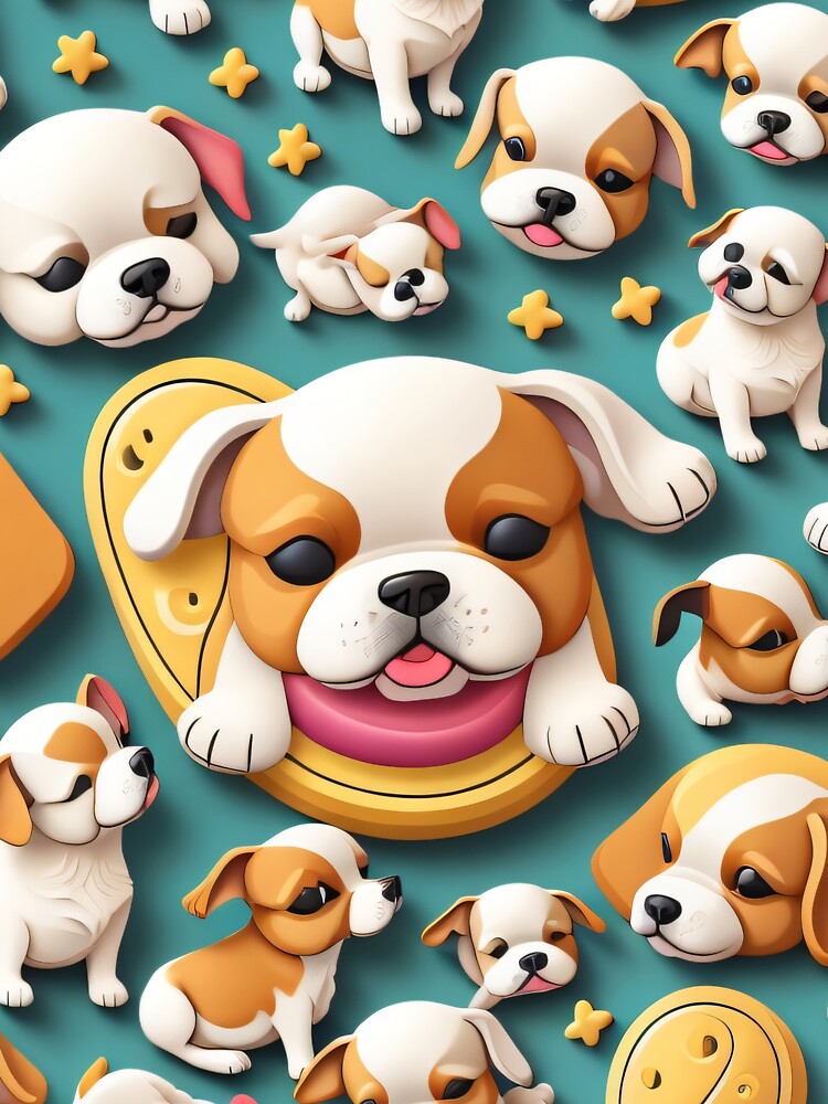 Pattern of lovely dog 2 by SpecialForceART