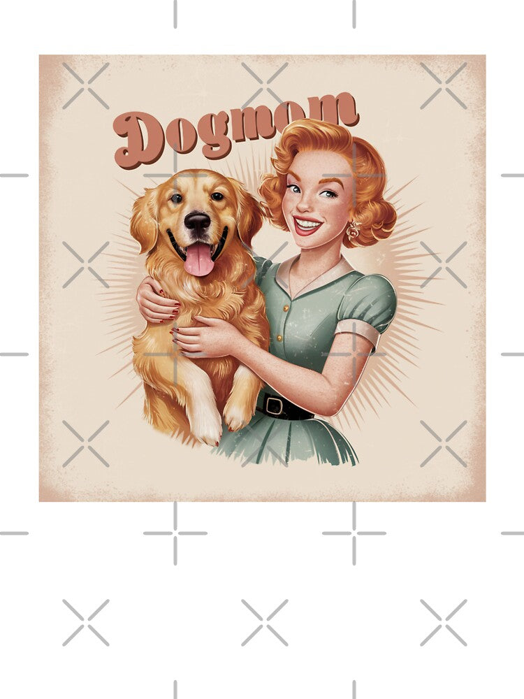 Dogmom Woman Golden Retriever Labrador Vintage Retro Dog Ginger by OliviiaBee T-Shirts, Hoodie, Sweatshirt (Image 3)