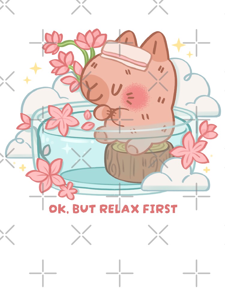 Relaxing Capybara by Kukookat T-Shirts, Hoodie, Sweatshirt | BlankRebels.com (Image 3)