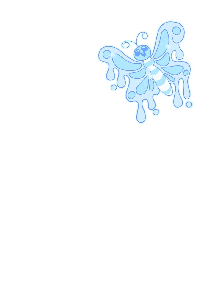 Ghost Butterfly (blue) by gross-girl99 T-Shirts, Hoodie, Sweatshirt | BlankRebels.com (Image 3)