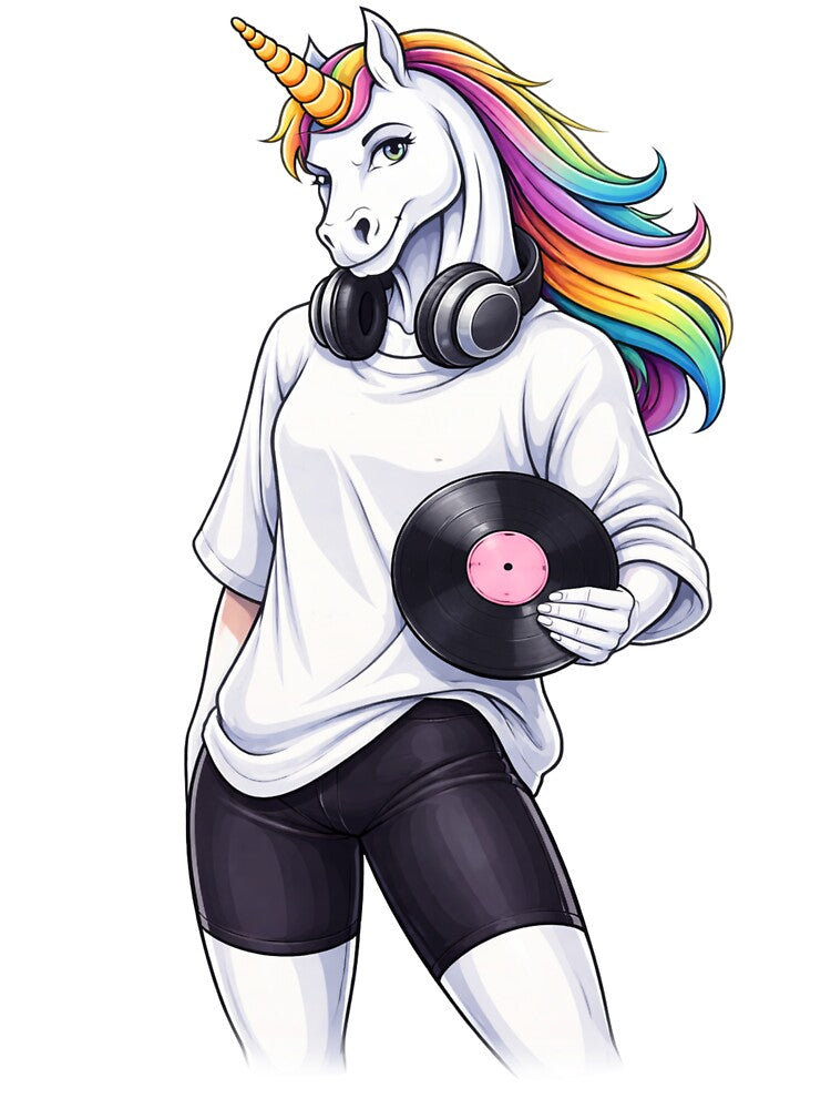Music Unicorn Aesthetic – Cute Headphones Streetwear Design by ColorSplash123 T-Shirts, Hoodie, Sweatshirt (Image 3)
