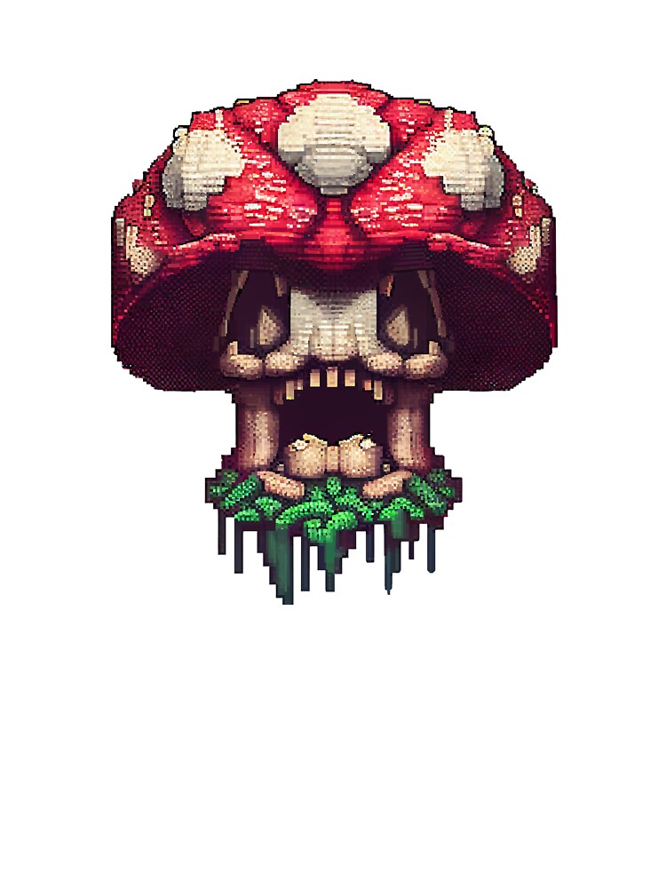 Creepy zombie mushroom. by Pixelarium