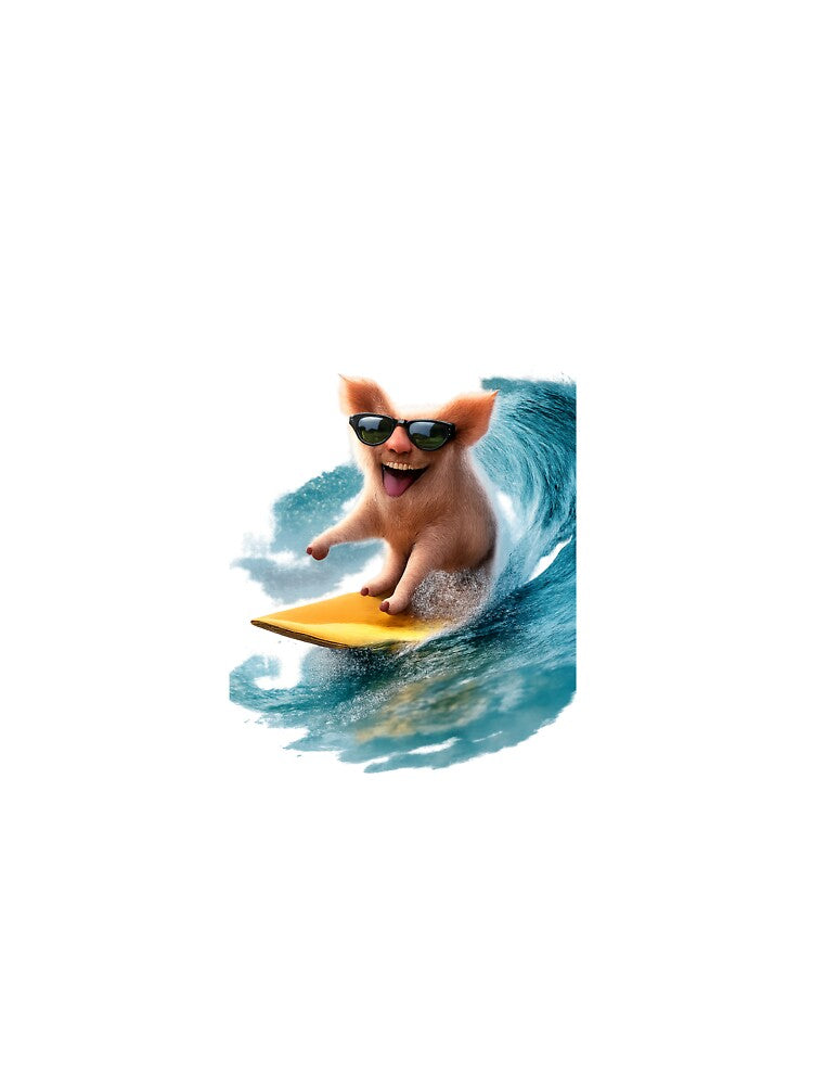 Happy pig on a surfboard by Taoufik79-shop T-Shirts, Hoodie, Sweatshirt | BlankRebels.com (Image 3)