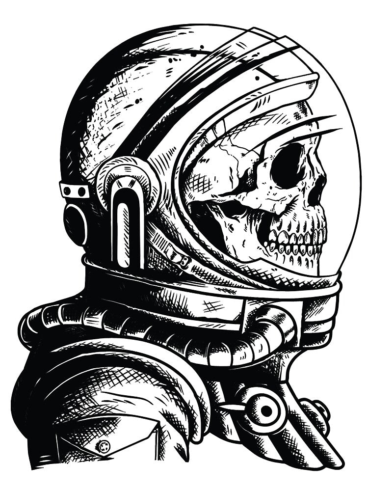 Skull Astronaut Helmet by monica1059 T-Shirts, Hoodie, Sweatshirt | BlankRebels.com (Image 3)