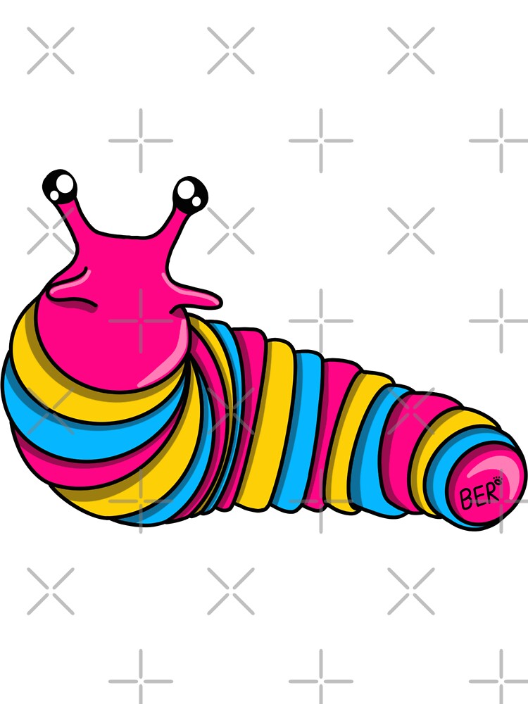 Pansexual Pride Fidget Slug by SentABear T-Shirts, Hoodie, Sweatshirt | BlankRebels.com (Image 3)