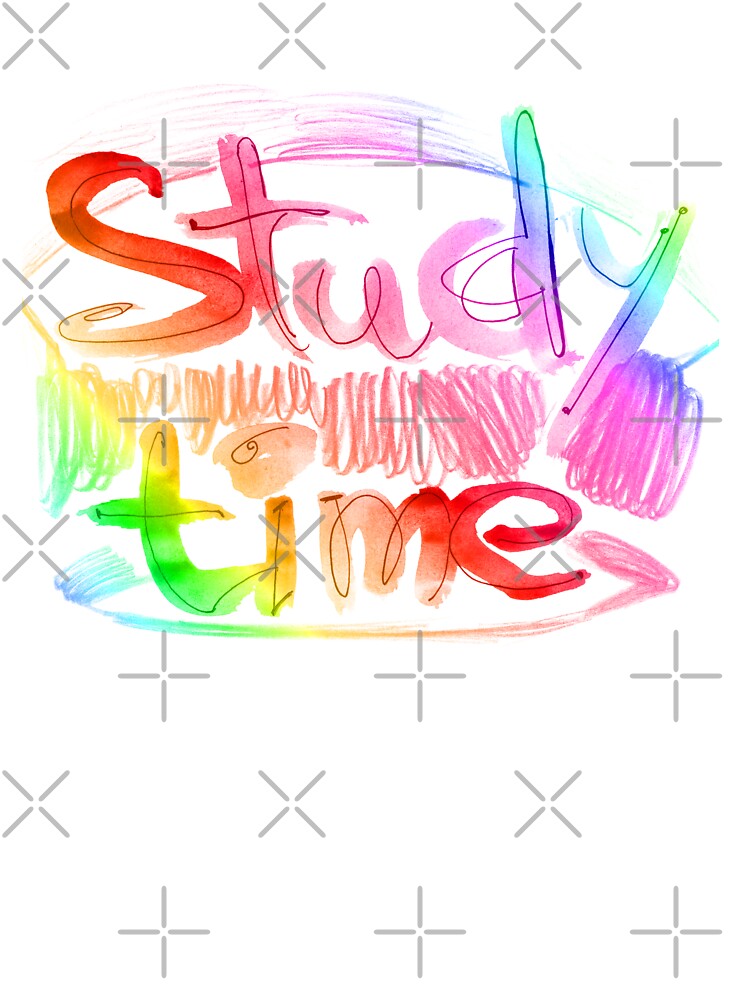Study time | study time lettering by lausn T-Shirts, Hoodie, Sweatshirt | BlankRebels.com (Image 3)