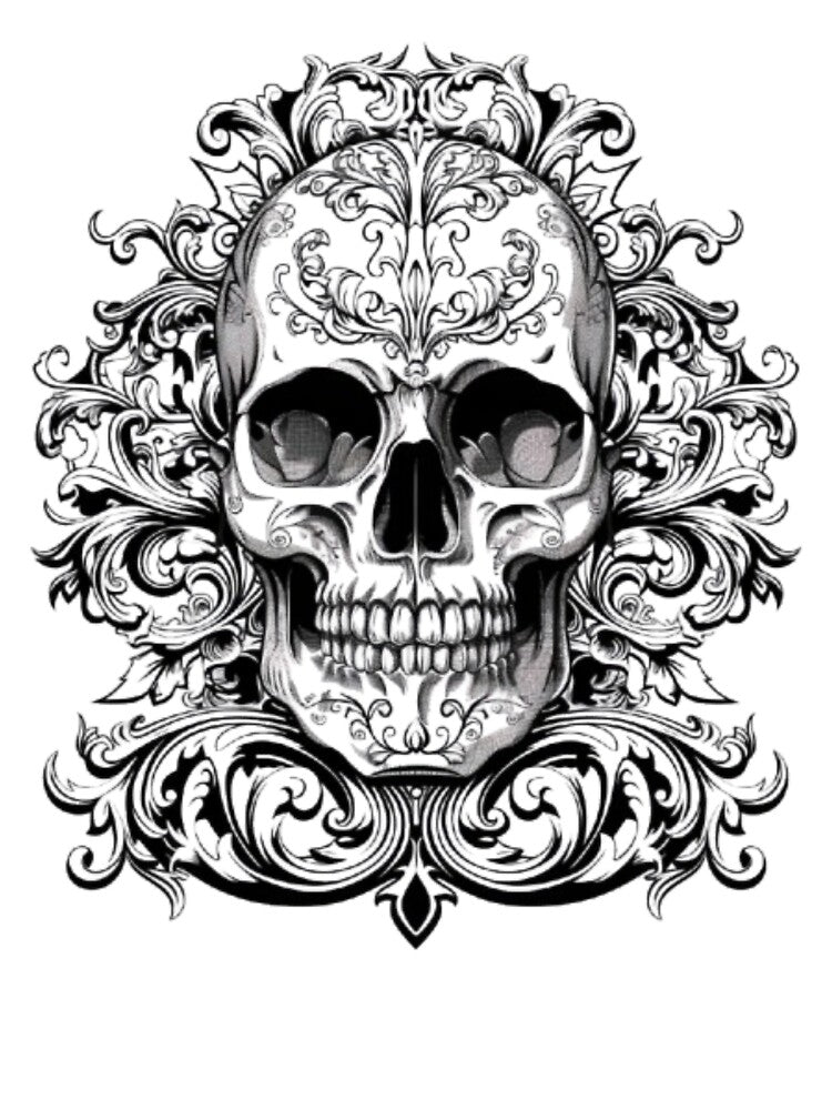 Gothic Skull Ornament by AlexLineArt T-Shirts, Hoodie, Sweatshirt | BlankRebels.com (Image 3)