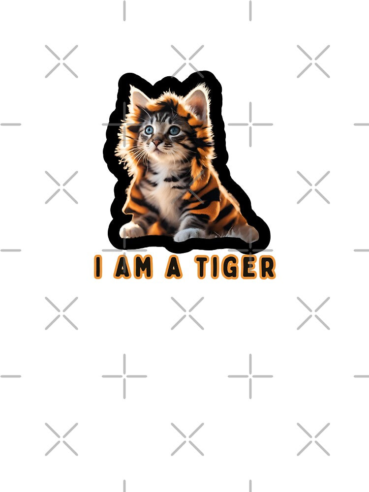 Cute Cat | Cat lover | gift for a cat lover  | cat gift | RRR I AM A TIGER by FitEnvy T-Shirts, Hoodie, Sweatshirt (Image 3)