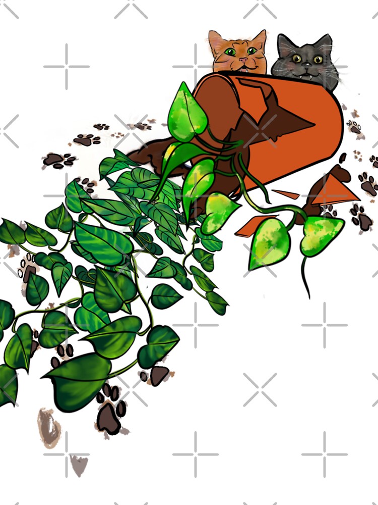 Cat vs. plant. We know who won. by Jatmeow T-Shirts, Hoodie, Sweatshirt | BlankRebels.com (Image 3)