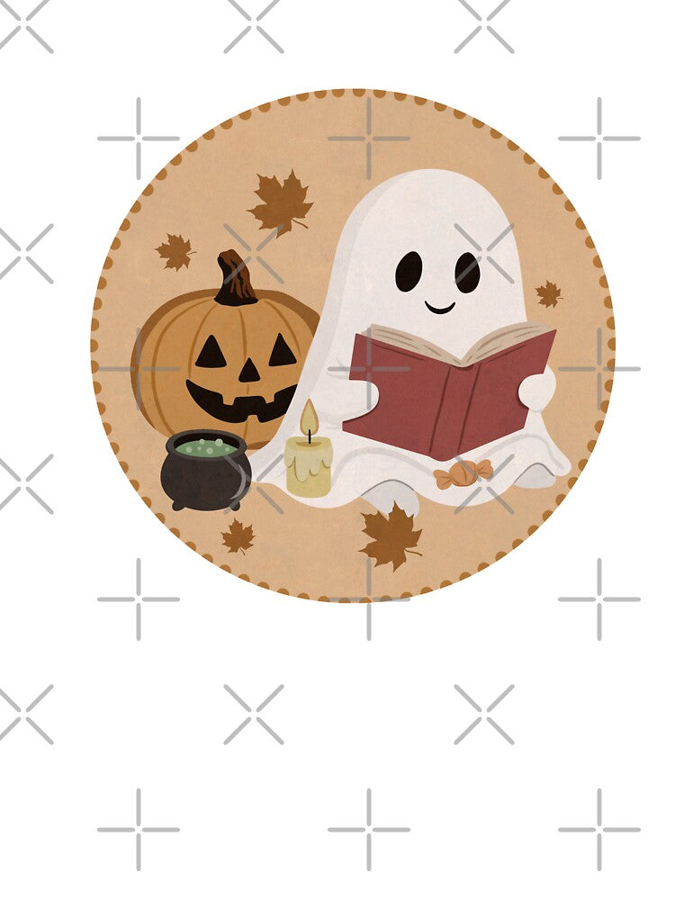 Halloween Reading Ghost by ellealsopaints