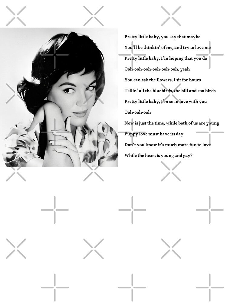 Pretty little baby by Connie Francis lyrics by Ksuss T-Shirts, Hoodie, Sweatshirt | BlankRebels.com (Image 3)