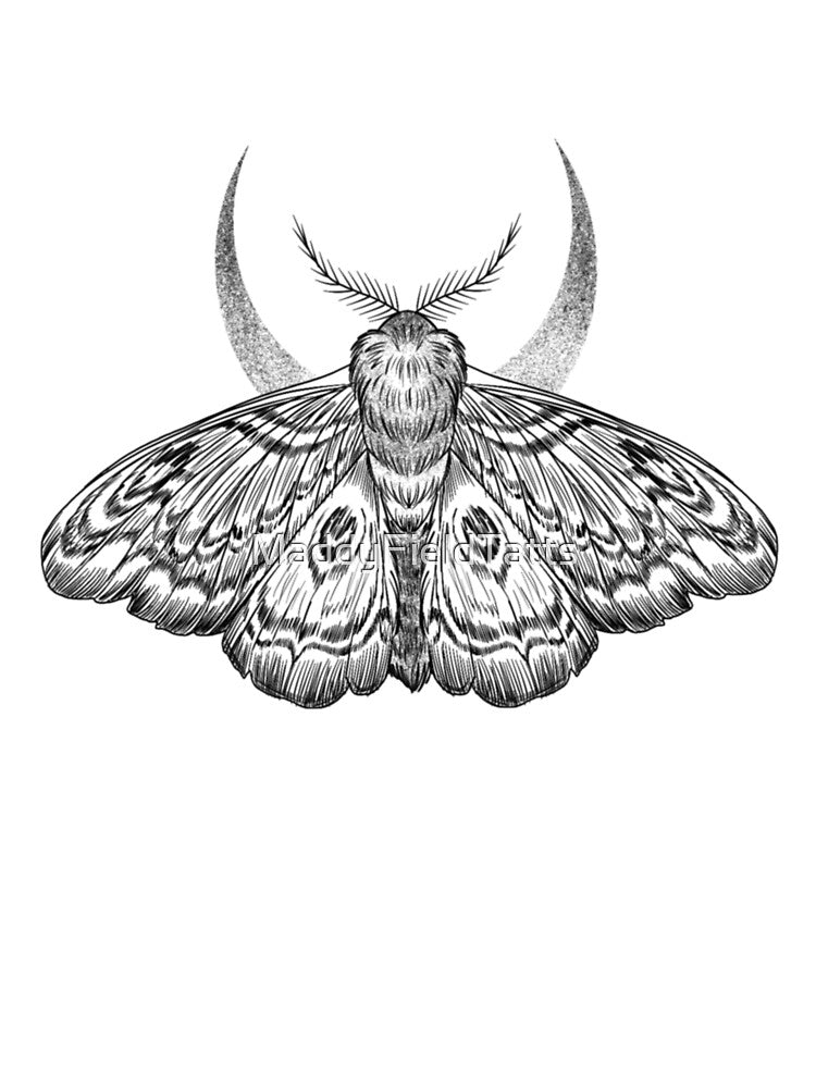 Black celestial moth by MaddyFieldTatts T-Shirts, Hoodie, Sweatshirt | BlankRebels.com (Image 3)