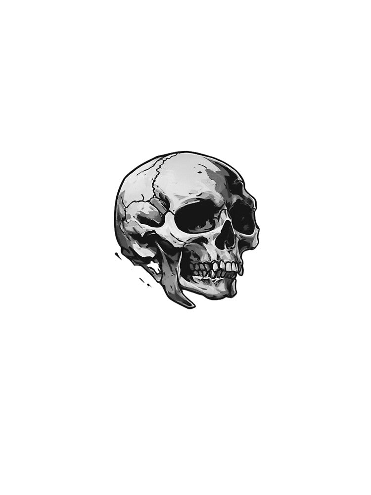 Cracked Skull Side View Illustration by RED-MOUSE T-Shirts, Hoodie, Sweatshirt | BlankRebels.com (Image 3)