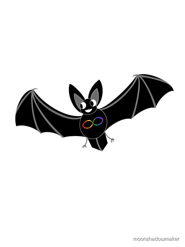 Neurodivergent Pride Bat by moonshadowmaker T-Shirts, Hoodie, Sweatshirt | BlankRebels.com (Image 3)