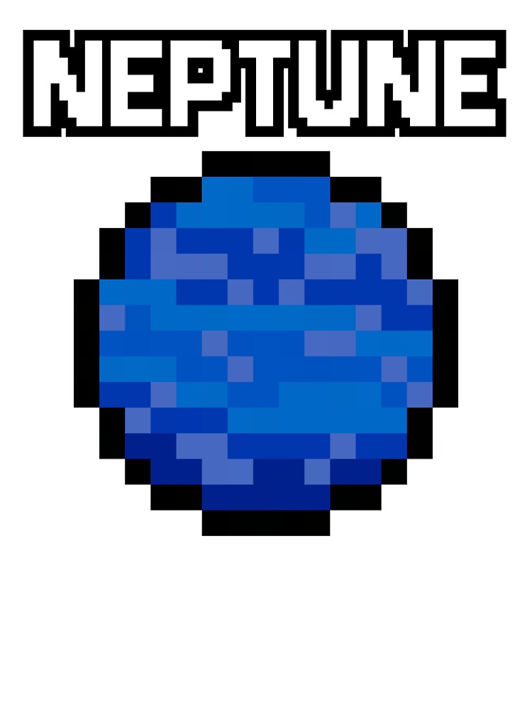 Pixel Art Neptune by E-engineering