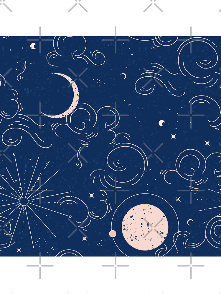 Space moon stars clouds by Milatoo T-Shirts, Hoodie, Sweatshirt | BlankRebels.com (Image 3)