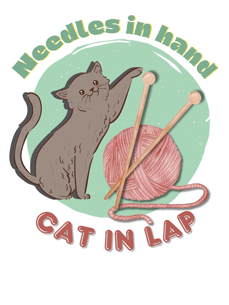 Cat and Knitting by natalillu