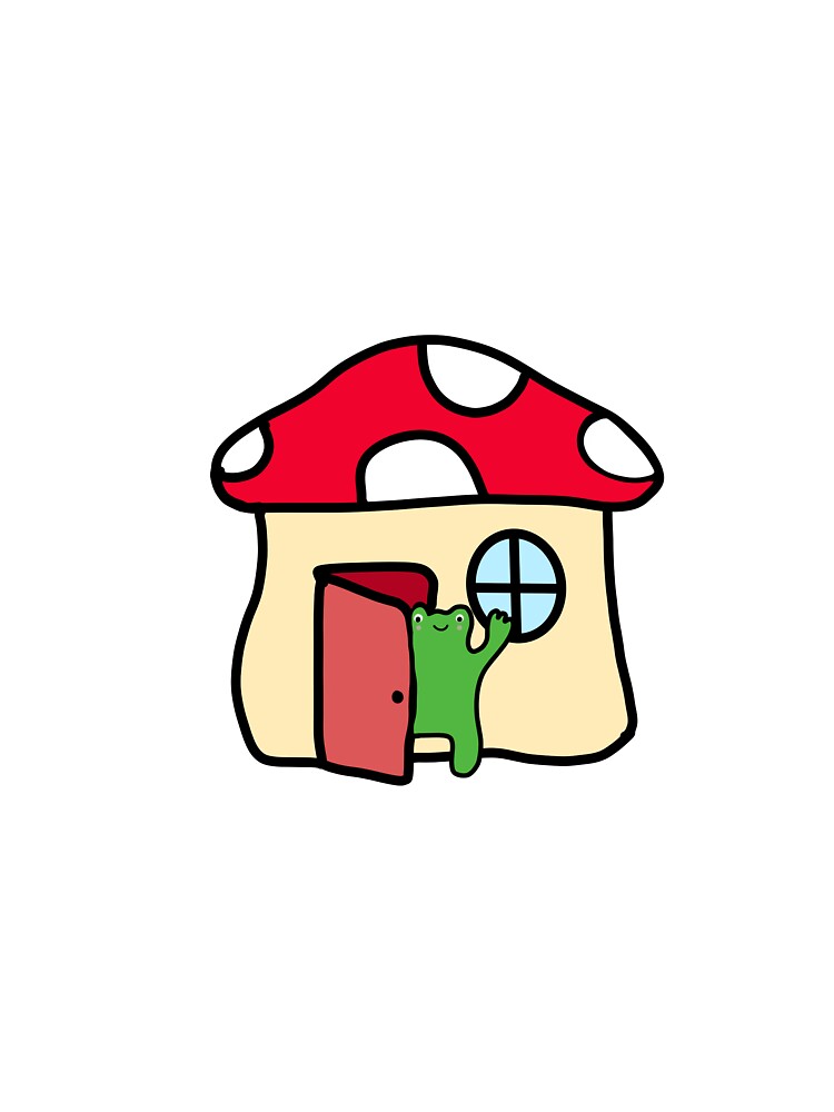 frog in a mushroom house by jcoopx T-Shirts, Hoodie, Sweatshirt | BlankRebels.com (Image 3)