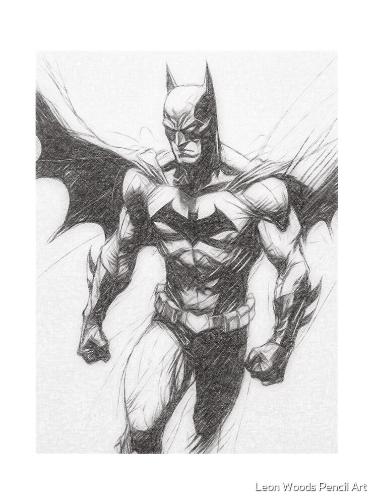 Superhero Drawing by Leon Woods Pencil Art T-Shirts, Hoodie, Sweatshirt | BlankRebels.com (Image 3)
