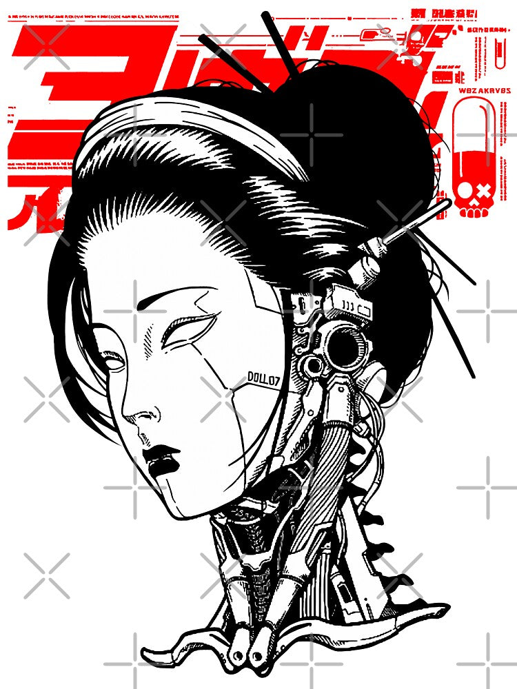 Cyborg Geisha Aesthetic by OWLvision33 T-Shirts, Hoodie, Sweatshirt | BlankRebels.com (Image 2)
