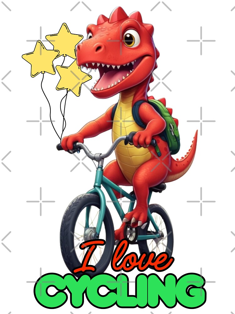 Dinosaur I love cycling by KIDS-PRINTS T-Shirts, Hoodie, Sweatshirt | BlankRebels.com (Image 3)
