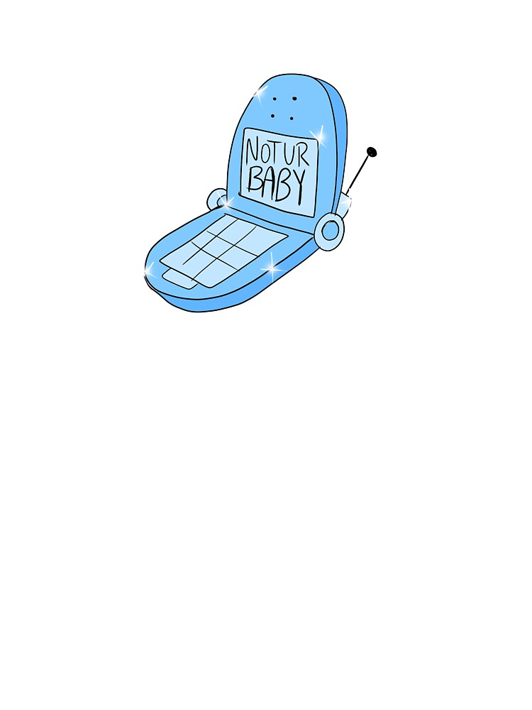 Not Ur Baby Flip Phone (blue) by gross-girl99 T-Shirts, Hoodie, Sweatshirt | BlankRebels.com (Image 3)