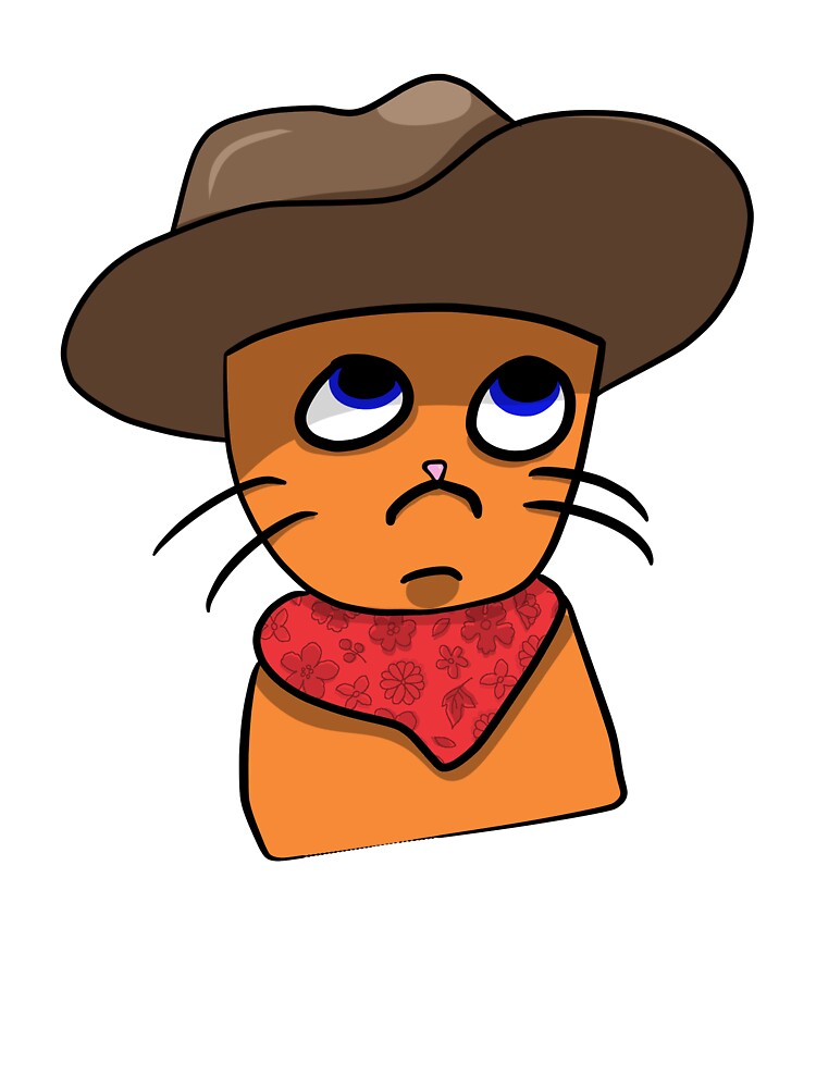 Cowboy Cat by SillyHippieGirl T-Shirts, Hoodie, Sweatshirt | BlankRebels.com (Image 3)