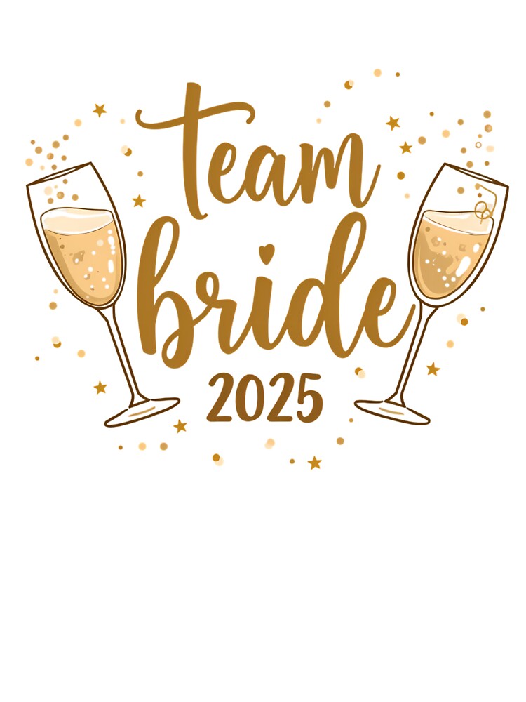 Team Bride with Sparkling Splash by JunelOfficial T-Shirts, Hoodie, Sweatshirt | BlankRebels.com (Image 3)