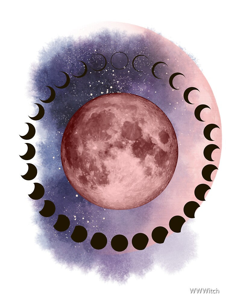 Blood Moon Phase by WildWoodlandWitch T-Shirts, Hoodie, Sweatshirt | BlankRebels.com (Image 3)