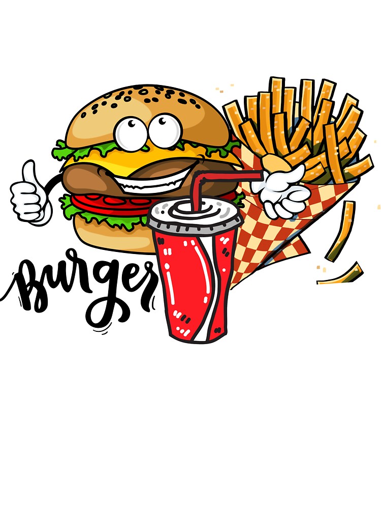 Burger by Al-barae T-Shirts, Hoodie, Sweatshirt | BlankRebels.com (Image 3)