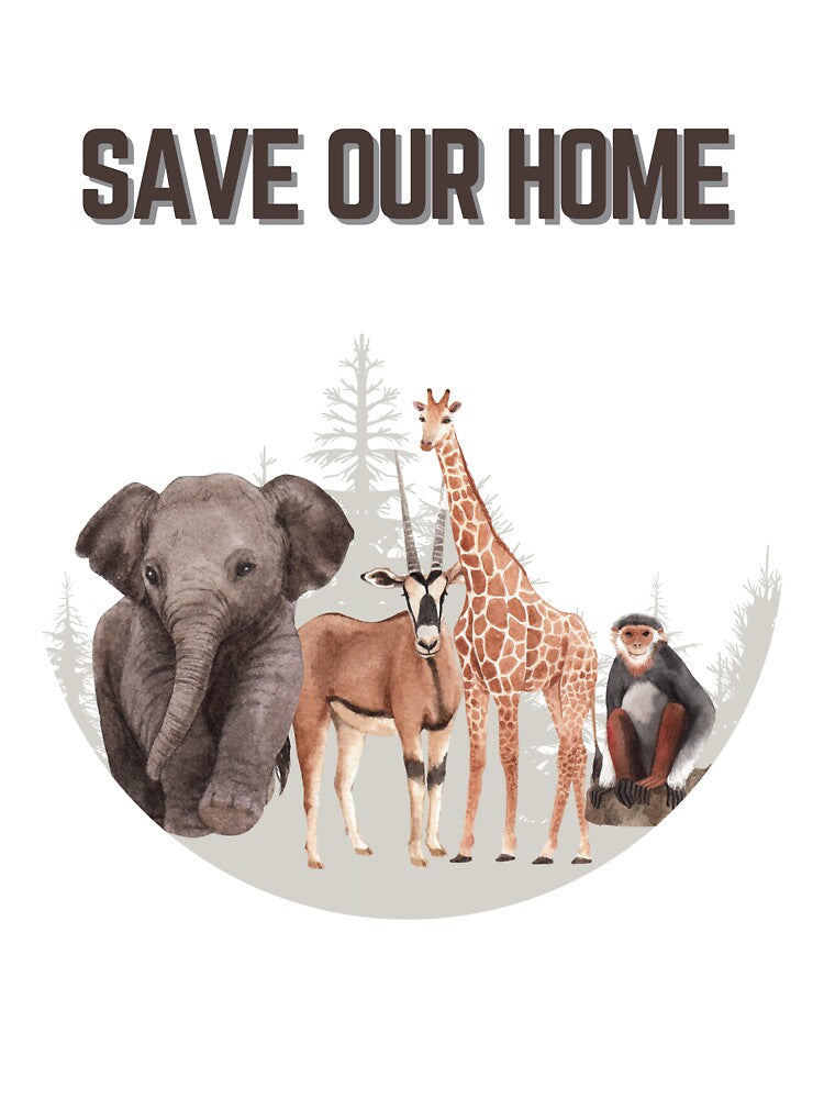 World Wildlife Day Save Our Home Love Nature and Animals by BeeClassyDesign T-Shirts, Hoodie, Sweatshirt (Image 3)