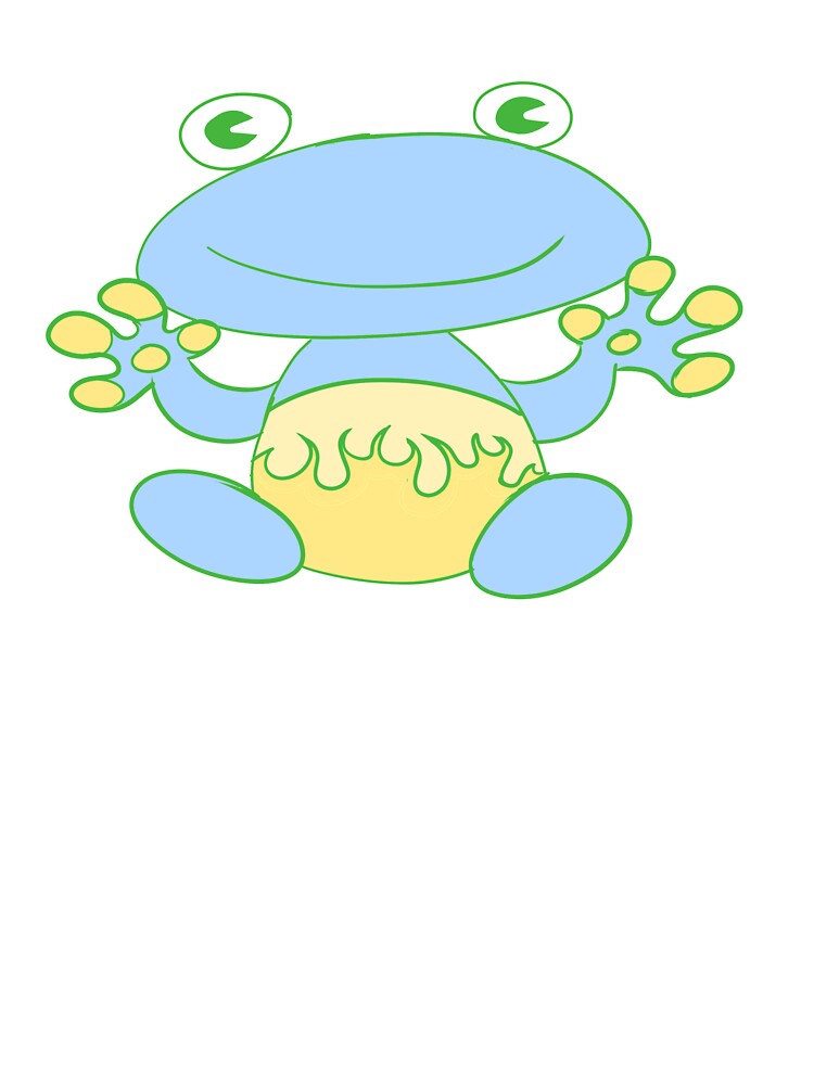 Fire Frog (green and blue) by gross-girl99 T-Shirts, Hoodie, Sweatshirt | BlankRebels.com (Image 3)