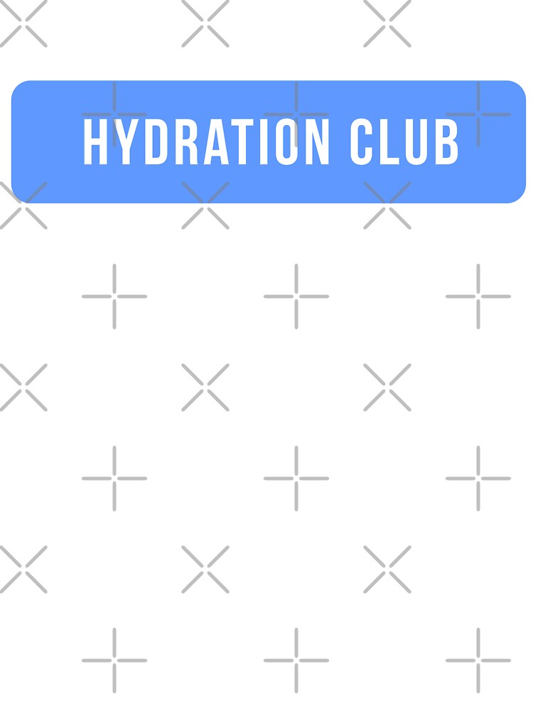 Hydration Club Sticker – Minimal Wellness Club Typography by Identity Club Co T-Shirts, Hoodie, Sweatshirt (Image 3)