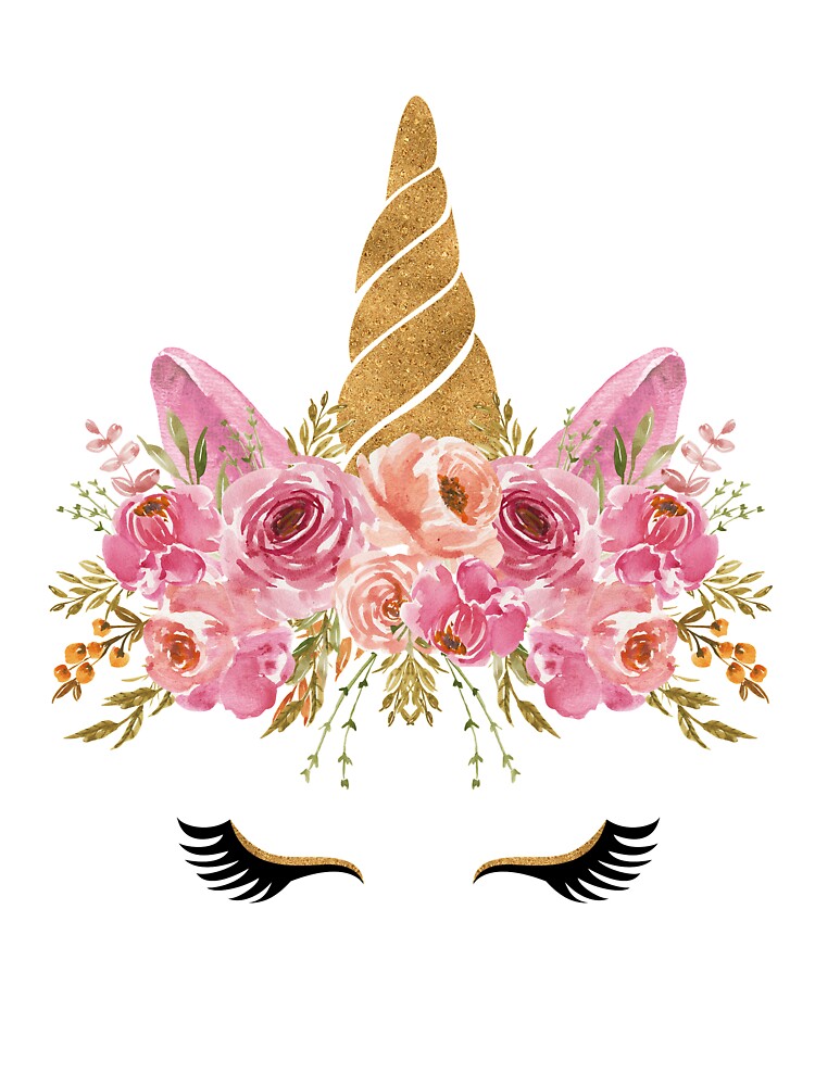 Unicorn Head Pretty Rose Flowers Horn by Simplyy  Unique T-Shirts, Hoodie, Sweatshirt | BlankRebels.com (Image 3)