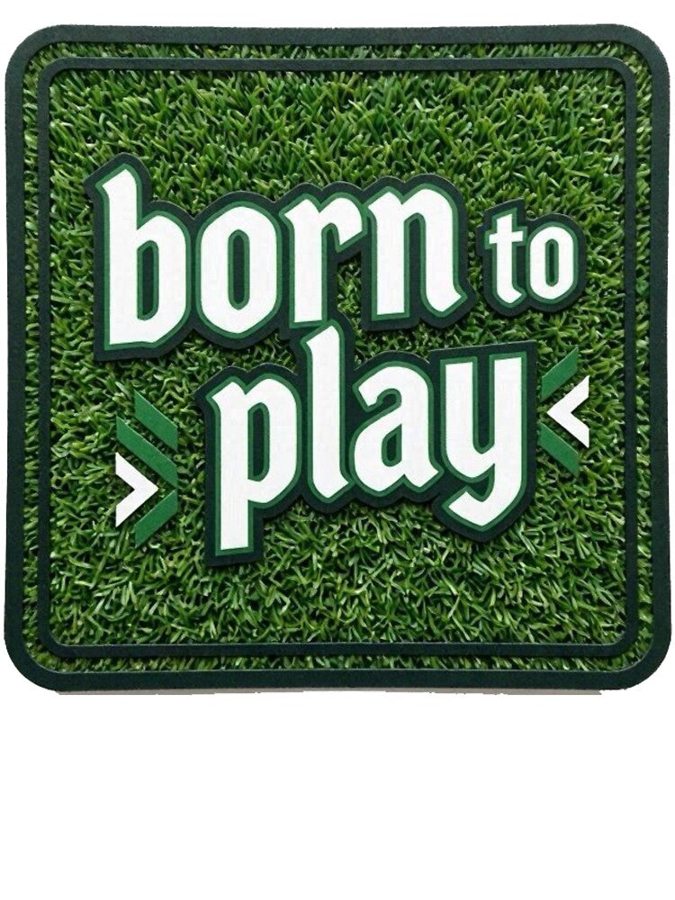 Copy of Born To Play Soccer Typography Sticker by ckartes100