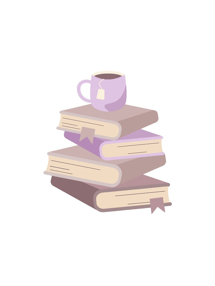 Violet Book Stack by lollydesigned T-Shirts, Hoodie, Sweatshirt | BlankRebels.com (Image 3)