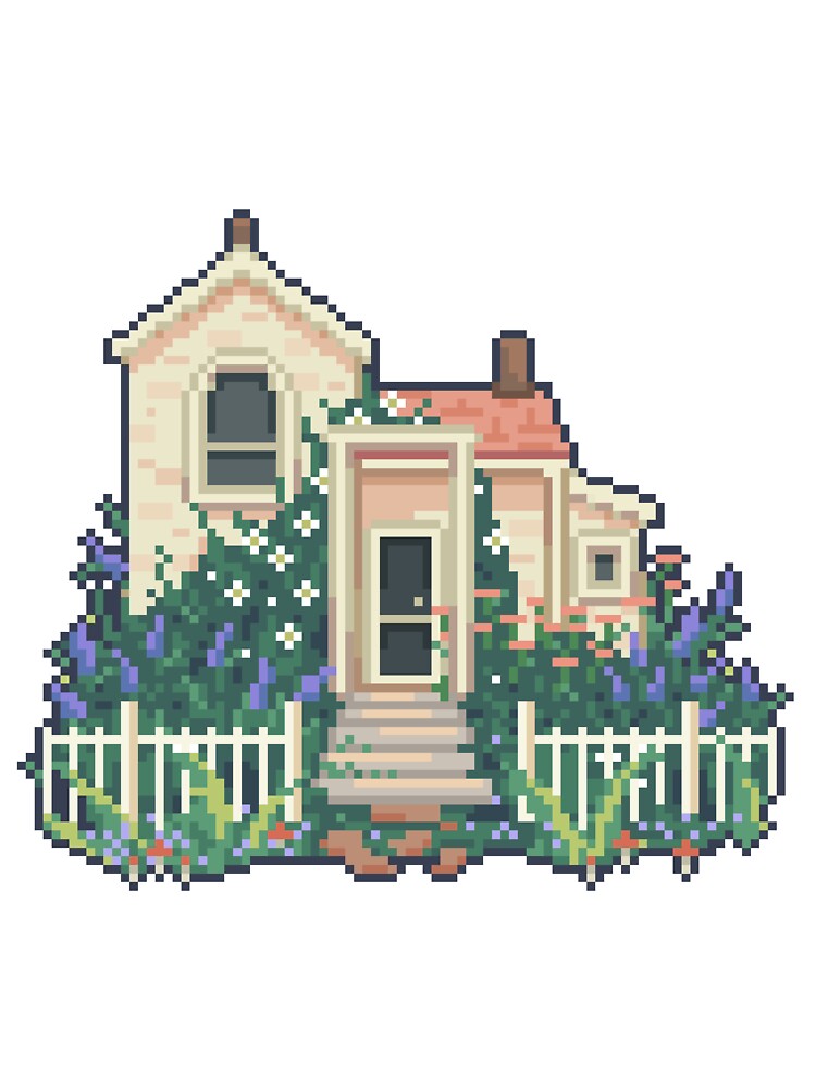 Cottage Pixel Art 2! by LankyPng T-Shirts, Hoodie, Sweatshirt | BlankRebels.com (Image 3)