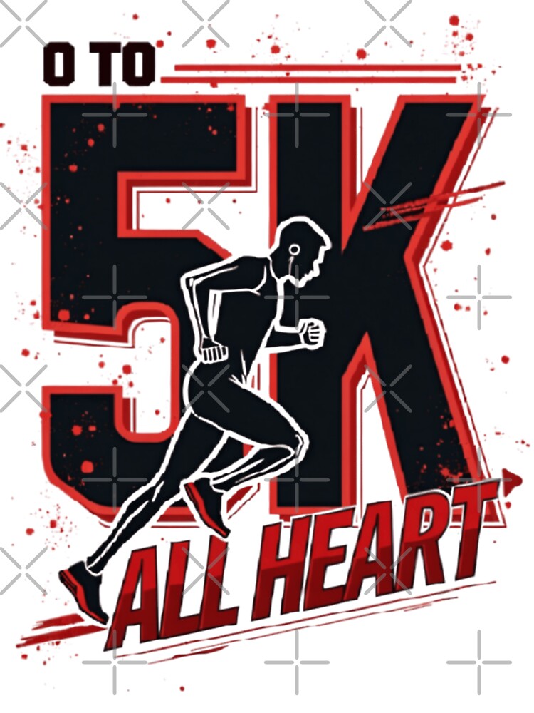 0 To 5K. All Heart. (5K Running) T-Shirt by PerkzPrints Hoodie, Sweatshirt | BlankRebels.com (Image 3)