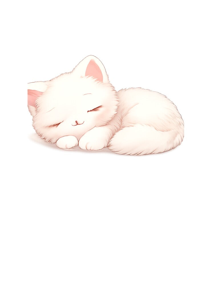 Sleepy Kawaii Cat – Calm Minimal Cute Art by kimkosovo T-Shirts, Hoodie, Sweatshirt | BlankRebels.com (Image 3)
