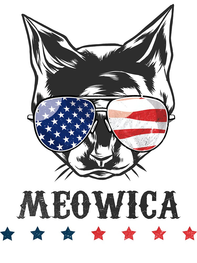 Meowica 4th of July/ Cat flag/ American Flag/ Independence day/ usa flag shirt by 88TShirt By i-Pap Hoodie,... (Image 3)