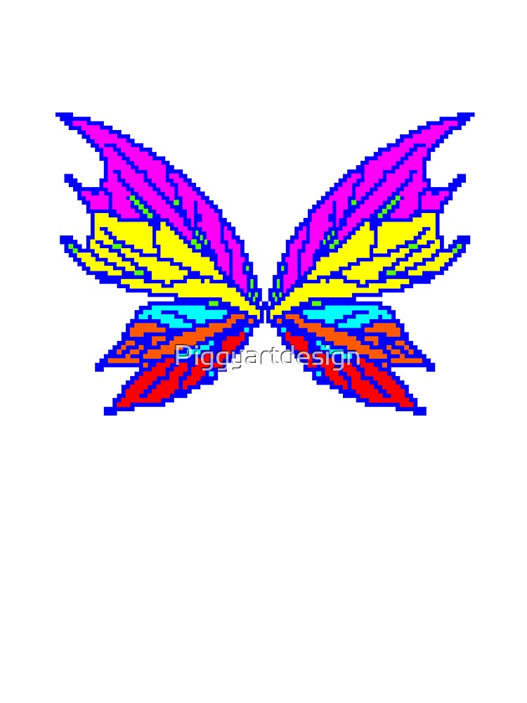 Pixel butterfly by Piggyartdesign T-Shirts, Hoodie, Sweatshirt | BlankRebels.com (Image 3)