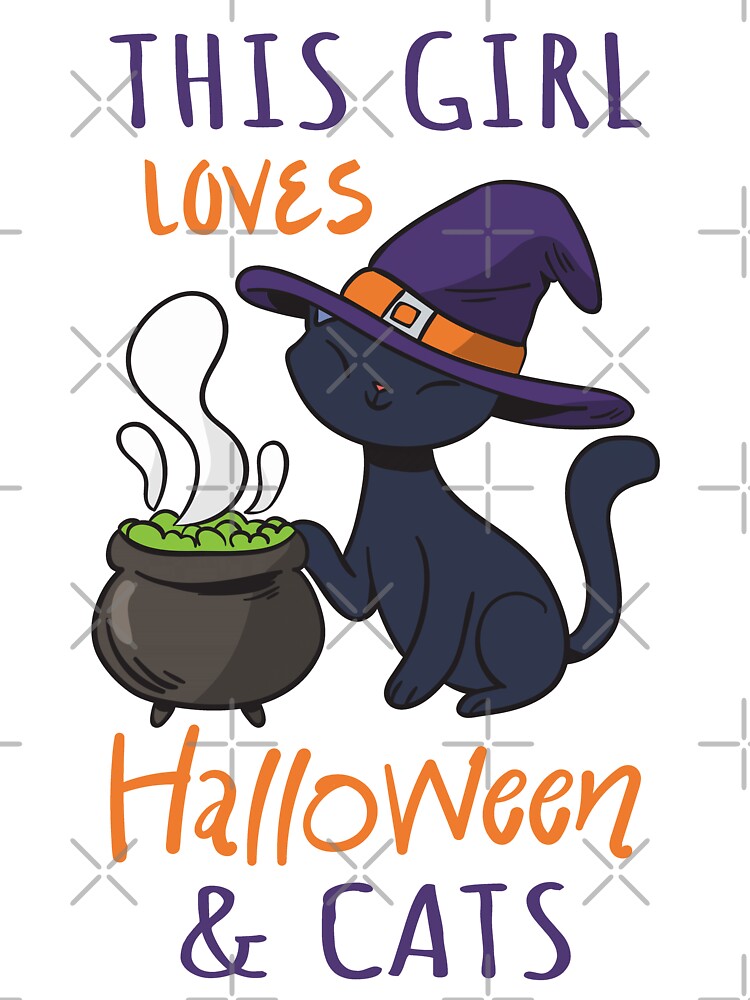 This Girl Loves Halloween And Cats IV by Lemon Pepper T-Shirts, Hoodie, Sweatshirt | BlankRebels.com (Image 2)
